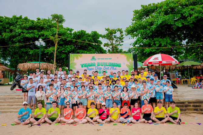 Hoạt động du lịch, teambuilding được Tập đoàn Ngọc Diệp tổ chức thường niên giúp gắn kết tập thể và lan tỏa tinh thần tích cực.